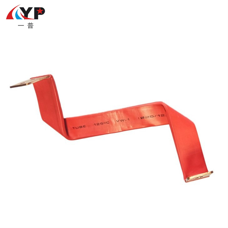 Conector flexibil din folie de cupru izolată cu tub termocontractabil