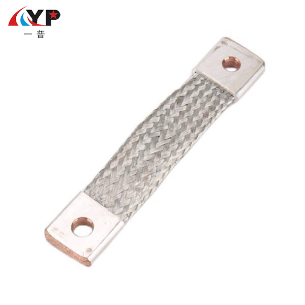 Conector flexibil împletit din cupru placat cu staniu, cu mâneruri